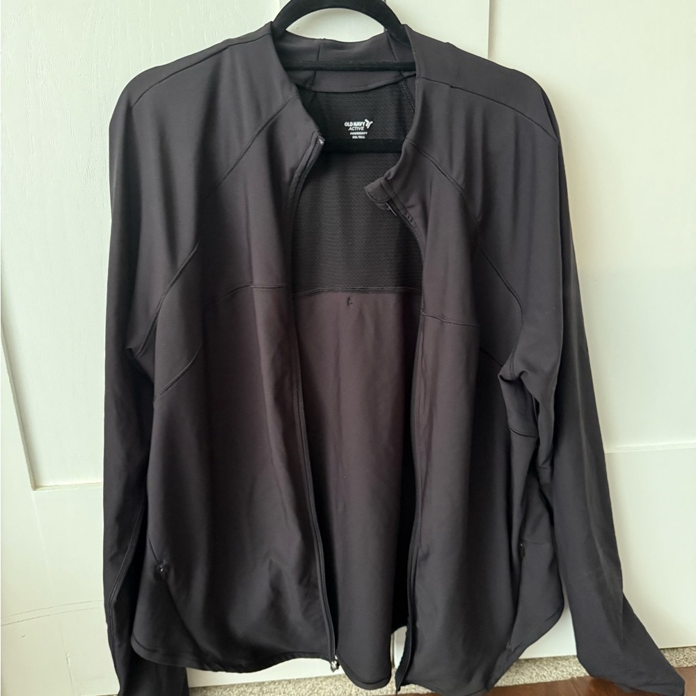Old Navy PowerSoft Crop Full Zip - Black - XXL Tall